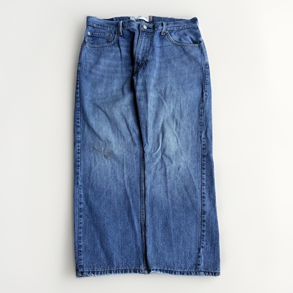 Vintage Levis Jeans Mens 34x30 Blue Denim 505 Grunge Faded Regular Fit Y2k 2000s